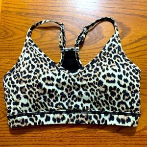 Leopard Brilliant Mesh Sports Bra